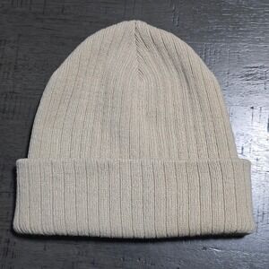 Men's‎ Oatmeal Ribbed Knit Beanie Hat Warm Winter Cuffed Slouchy to